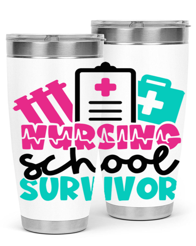 Nursing School Survivor Style Style 62#- nurse- tumbler