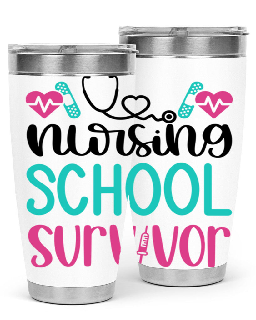 Nursing School Survivor Style Style 63#- nurse- tumbler