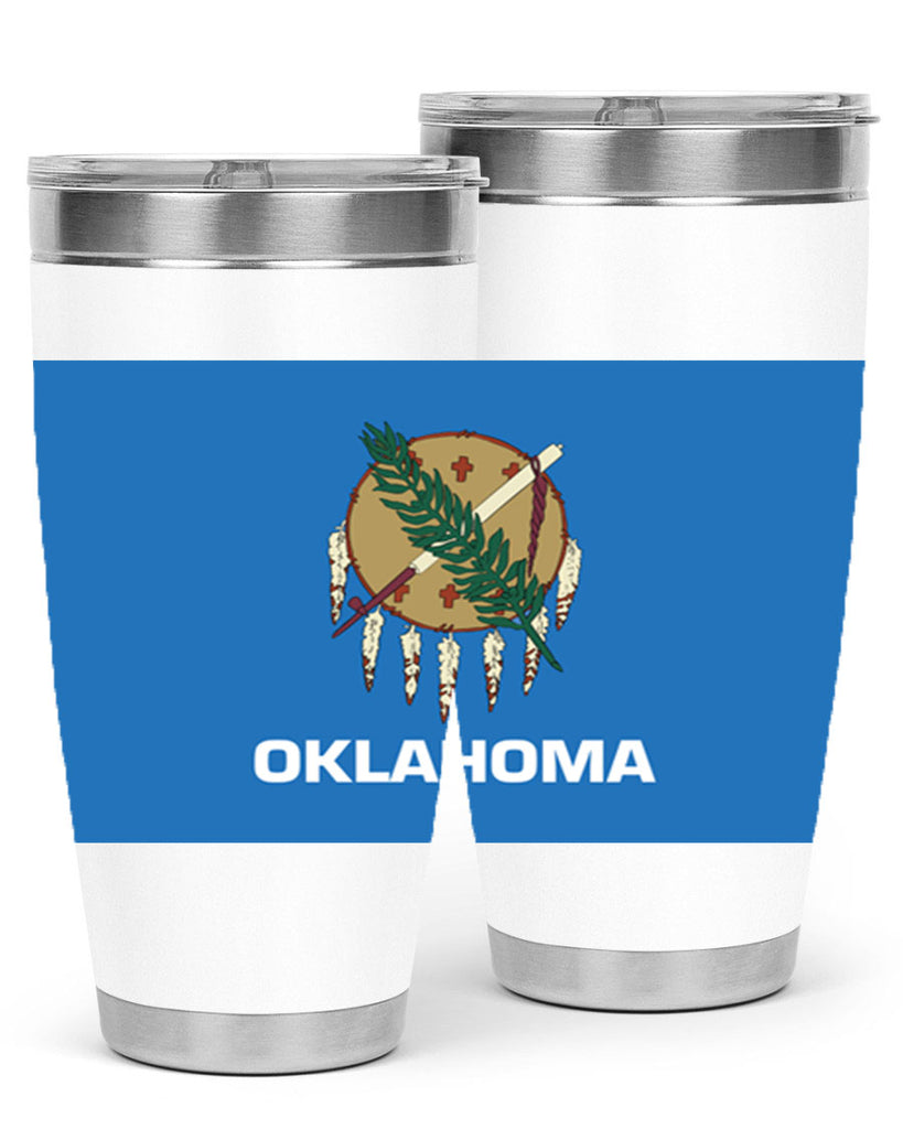 Oklahoma 16#- Us Flags- Tumbler