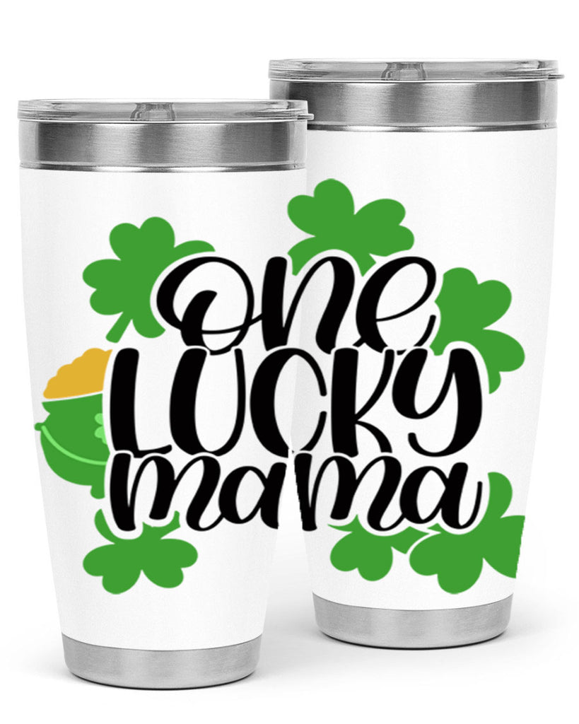 One Lucky Mama Style 42#- St Patricks Day- Tumbler