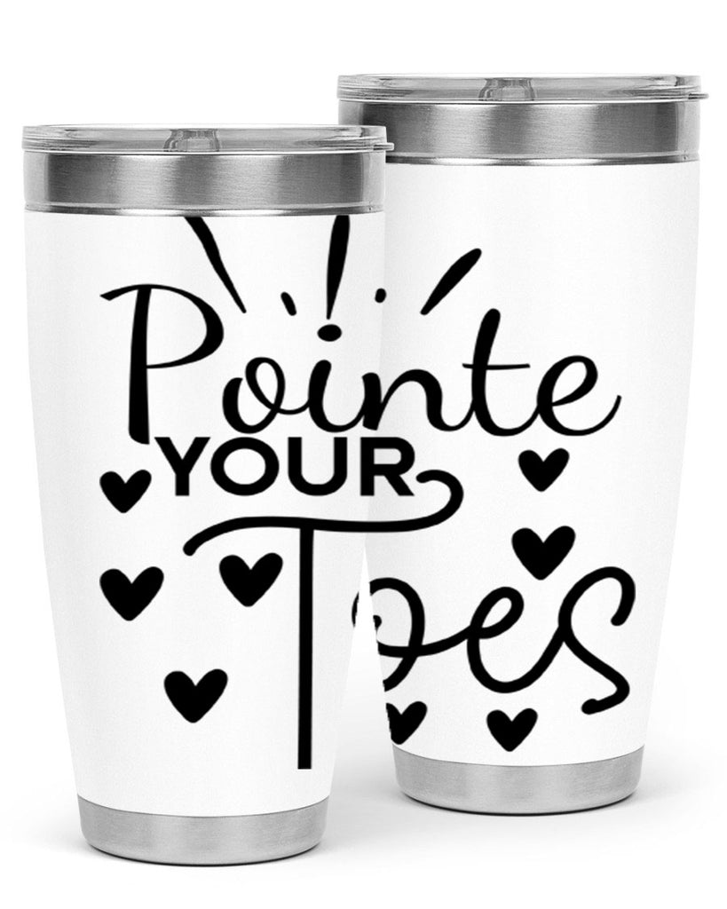 Pointe Your Toes 73#- ballet- Tumbler