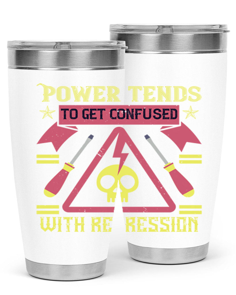 Power tends to get confused with repression Style 17#- electrician- tumbler