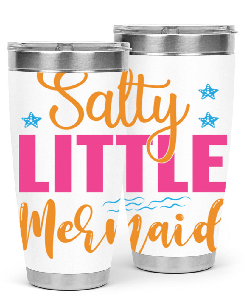 Salty Little Mermaid Design 574#- mermaid- Tumbler