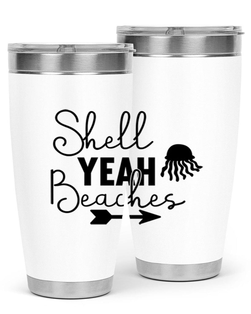 Shell Yeah Beaches 588#- mermaid- Tumbler