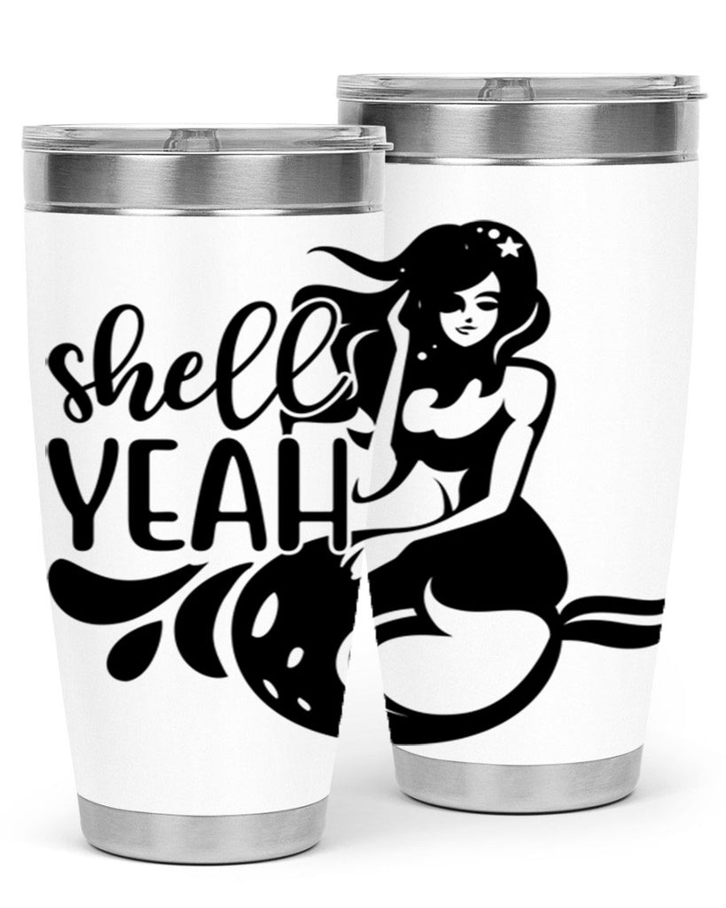 Shell yeah 596#- mermaid- Tumbler