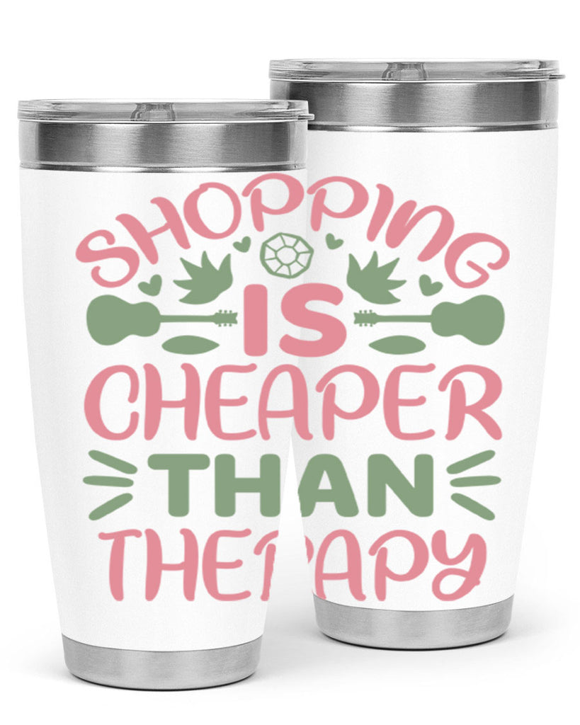 Shopping Is Cheaper Than Therapy 143#- fashion- Cotton Tank