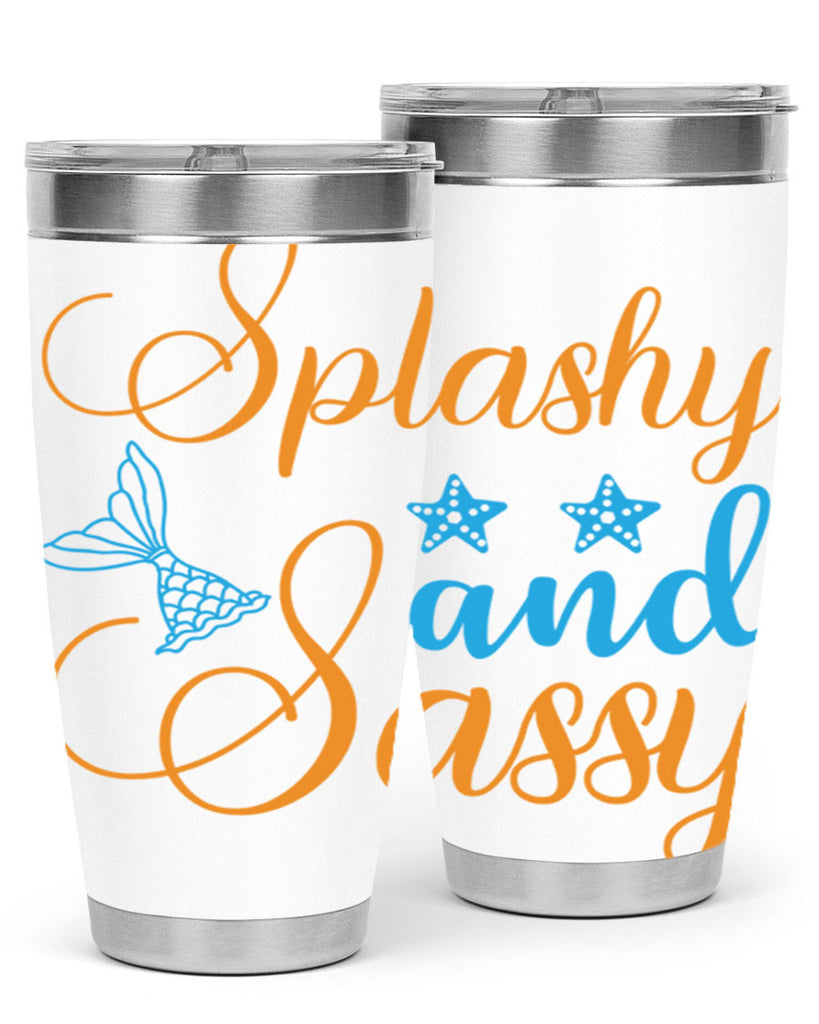 Splashy and Sassy Design 625#- mermaid- Tumbler