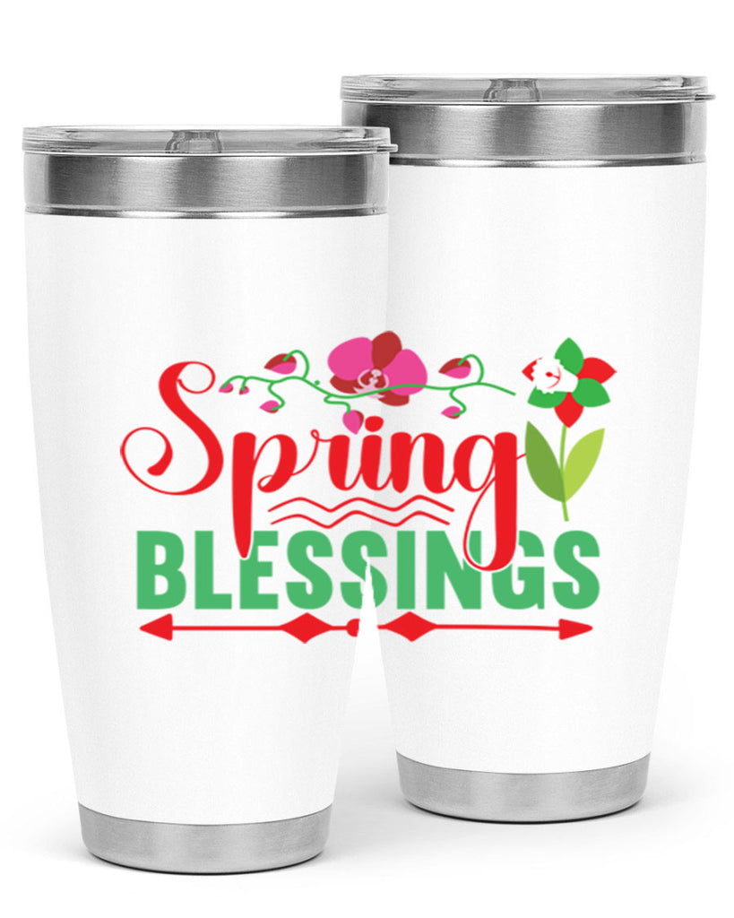 Spring Blessings 418#- spring- Tumbler