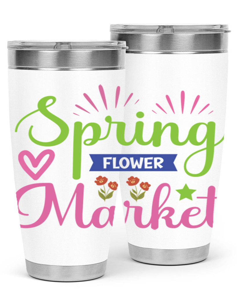 Spring Flower Market  487#- spring- Tumbler