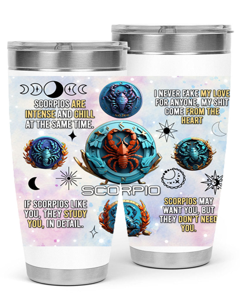 Straightscorpio 477#- zodiac- Tumbler