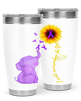 Sunflower Alzheimer Awareness shirt I Will Remember For You 215#- alzheimers- Tumbler