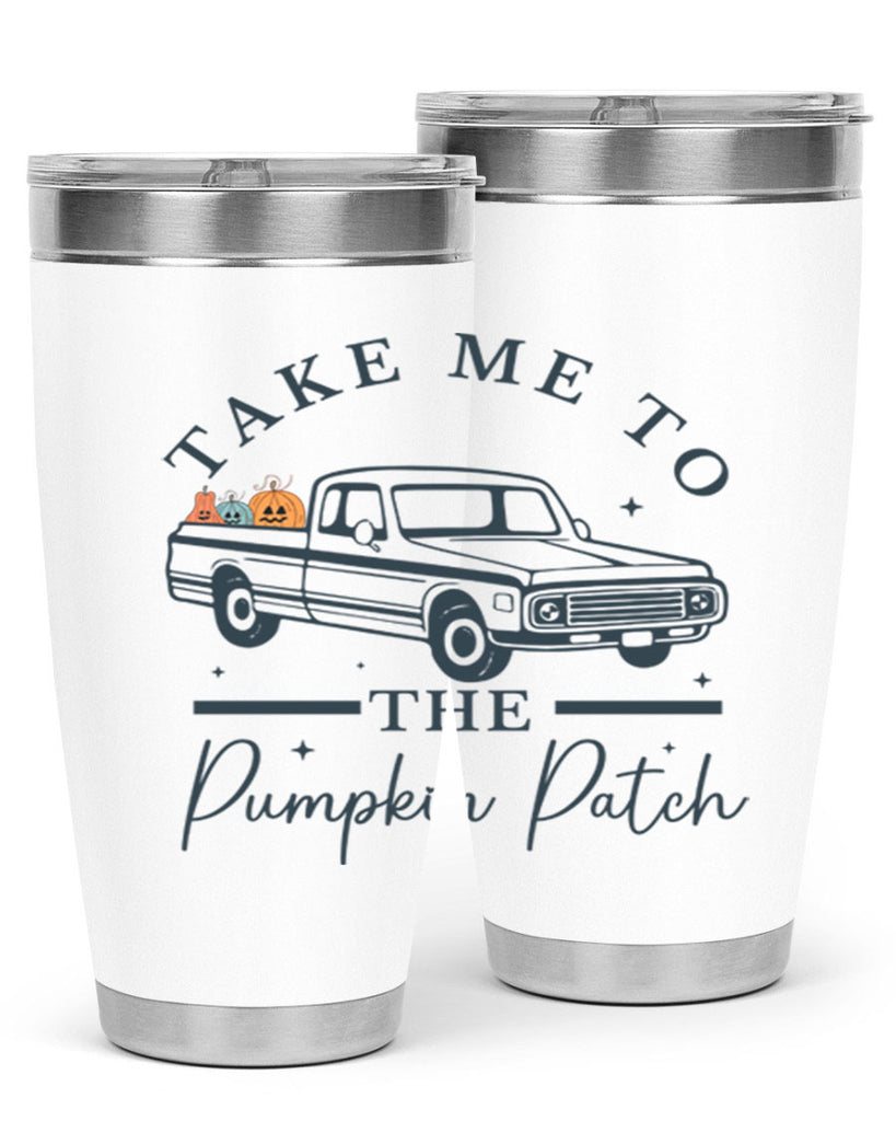 Take Me To The Pumpkin Patch 593#- fall- Tumbler