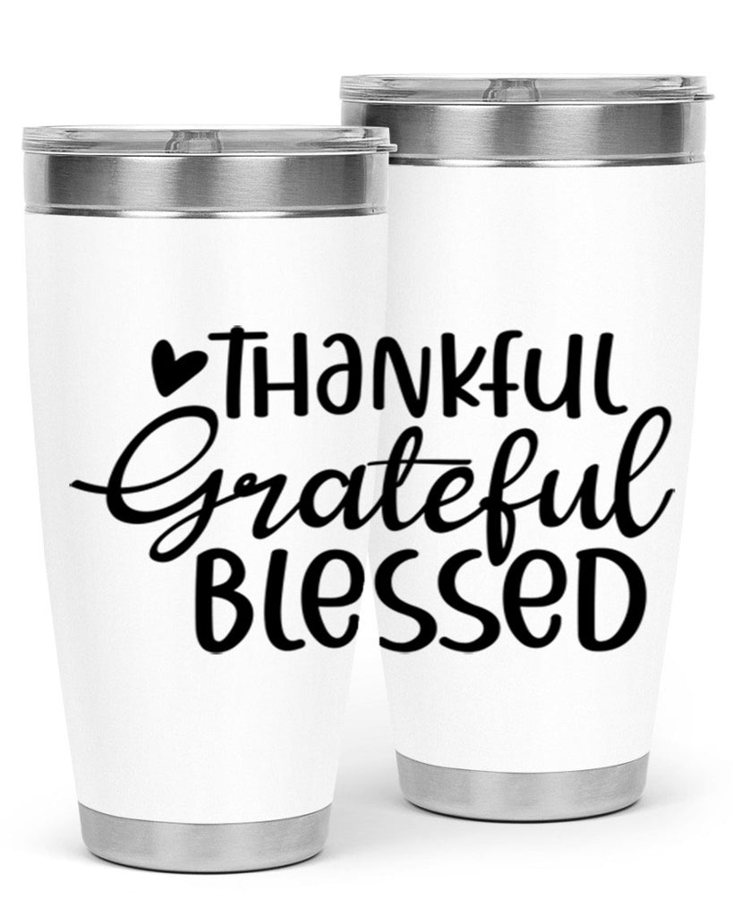 Thankful Grateful Blessed 605#- fall- Tumbler