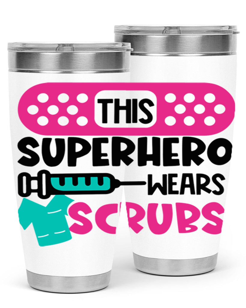 This Superhero Wears Scrubs Style Style 20#- nurse- tumbler