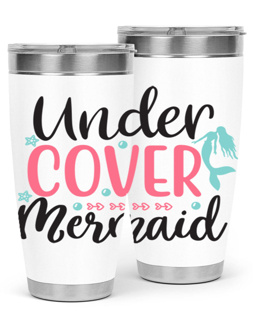 Undercover Mermaid 656#- mermaid- Tumbler