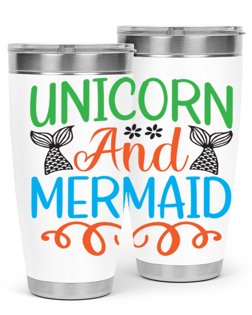 Unicorn And Mermaid 659#- mermaid- Tumbler