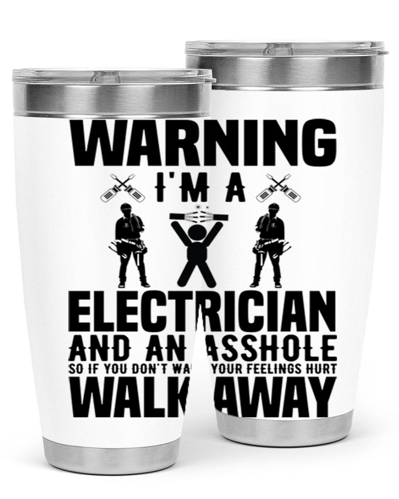 Warning Style 4#- electrician- tumbler