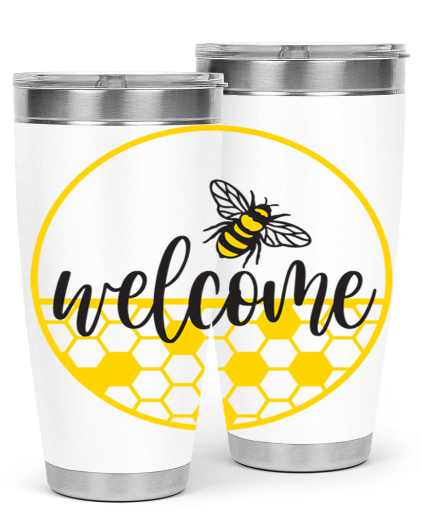 Welcome Bee and hive567#- spring- Tumbler