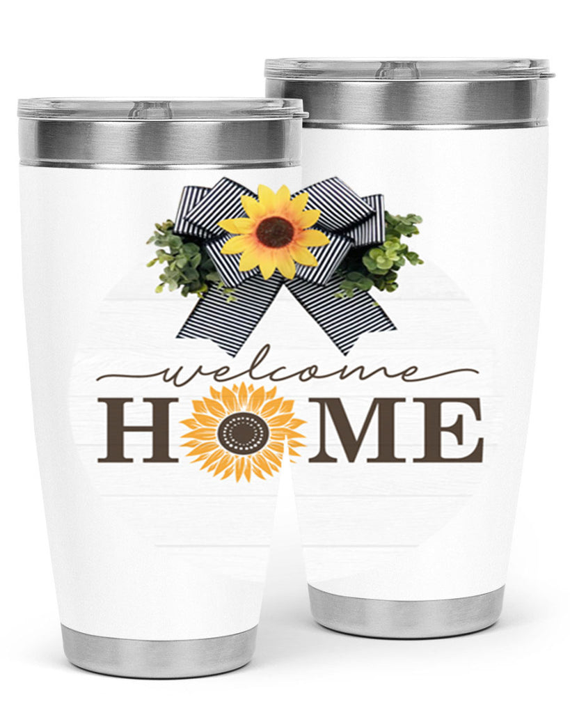 Welcome Home sunflower Mockup572#- spring- Tumbler
