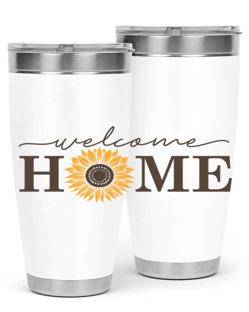 Welcome Home sunflower573#- spring- Tumbler