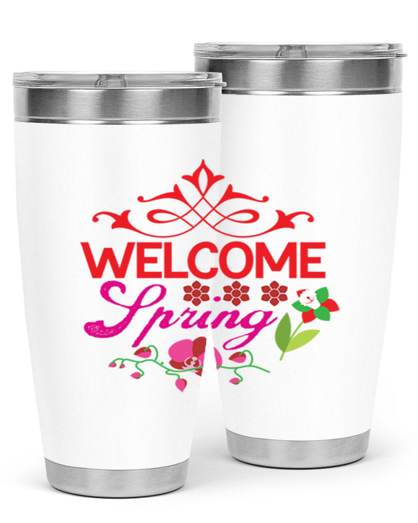 Welcome Spring 580#- spring- Tumbler