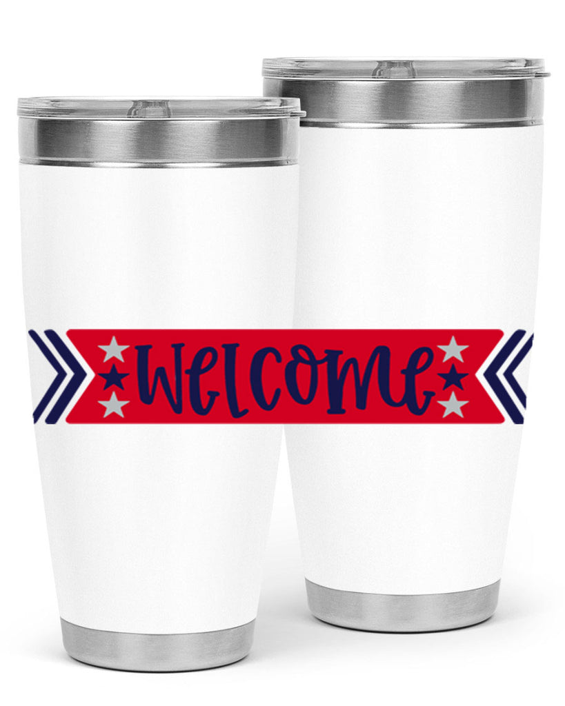 Welcome Style 187#- Fourt Of July- Tumbler