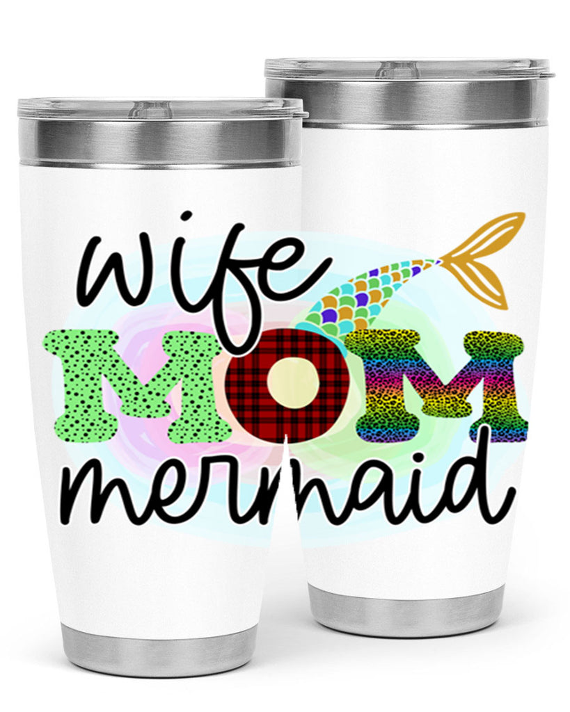 Wife Mom Mermaid 674#- mermaid- Tumbler