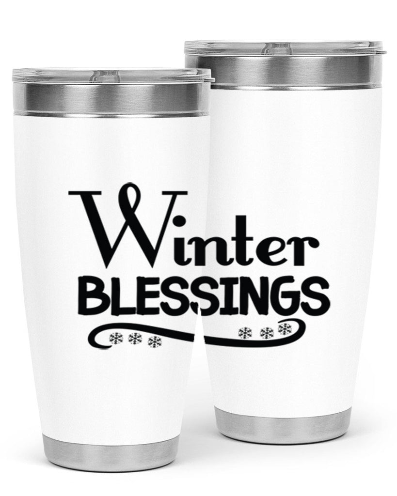 Winter Blessings 493#- winter- Tumbler