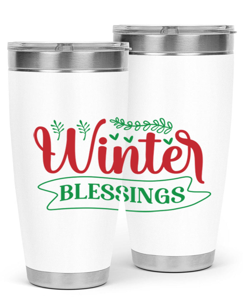 Winter Blessings 494#- winter- Tumbler