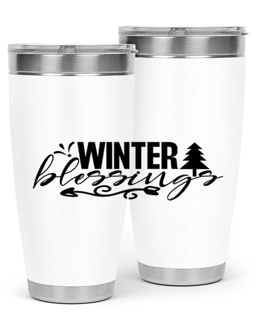 Winter Blessings 496#- winter- Tumbler