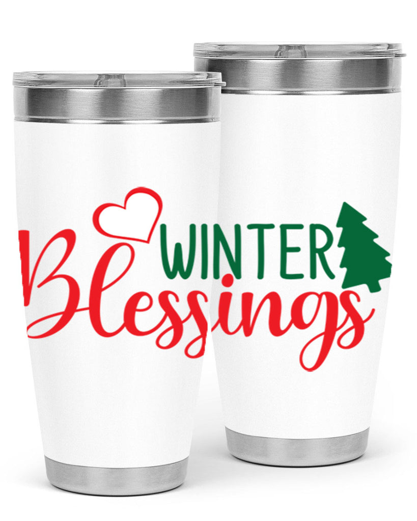 Winter Blessings 546#- winter- Tumbler