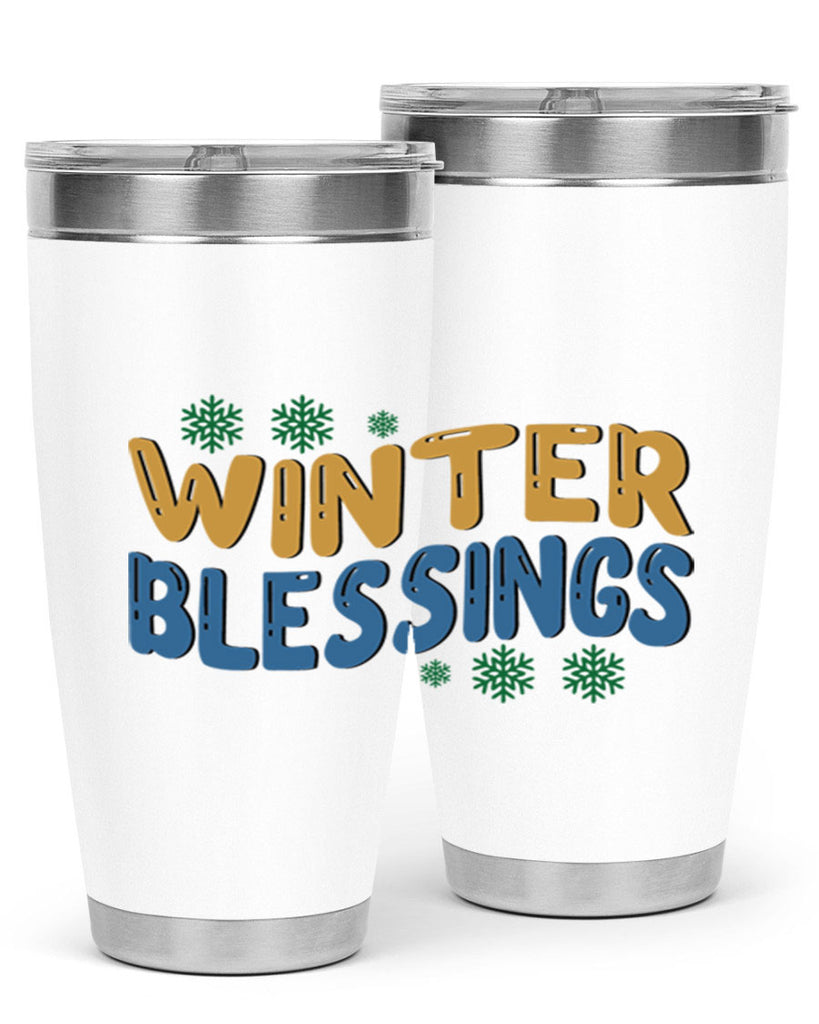 Winter Blessings 547#- winter- Tumbler