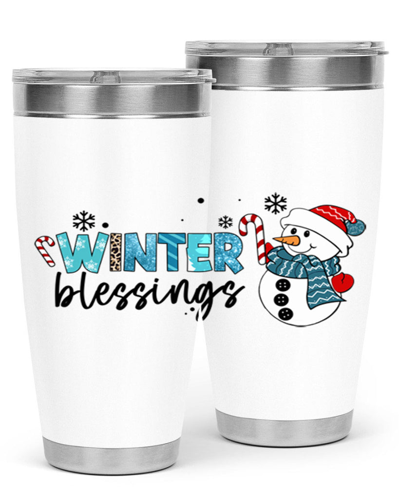 Winter blessings 570#- winter- Tumbler