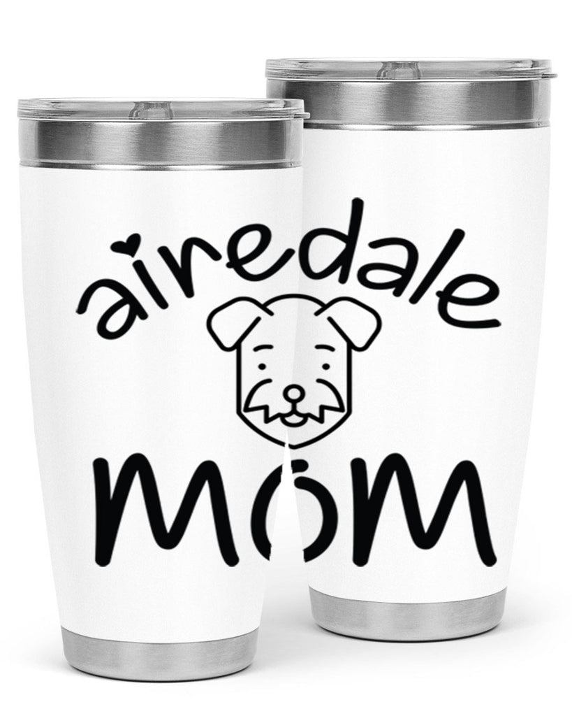 airedale mom 224#- mom- Tumbler