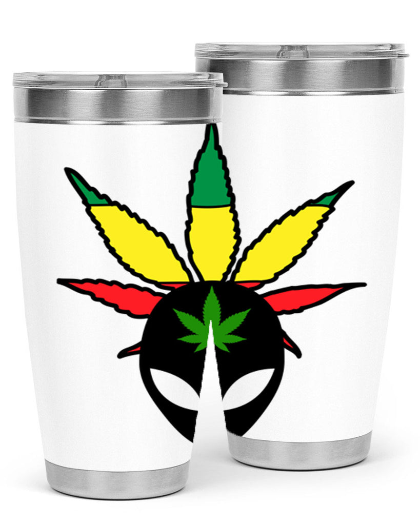 alien cannabis 10#- marijuana- Tumbler