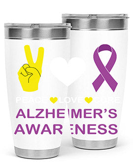 alzheimers awareness style 70#- alzheimers- Tumbler