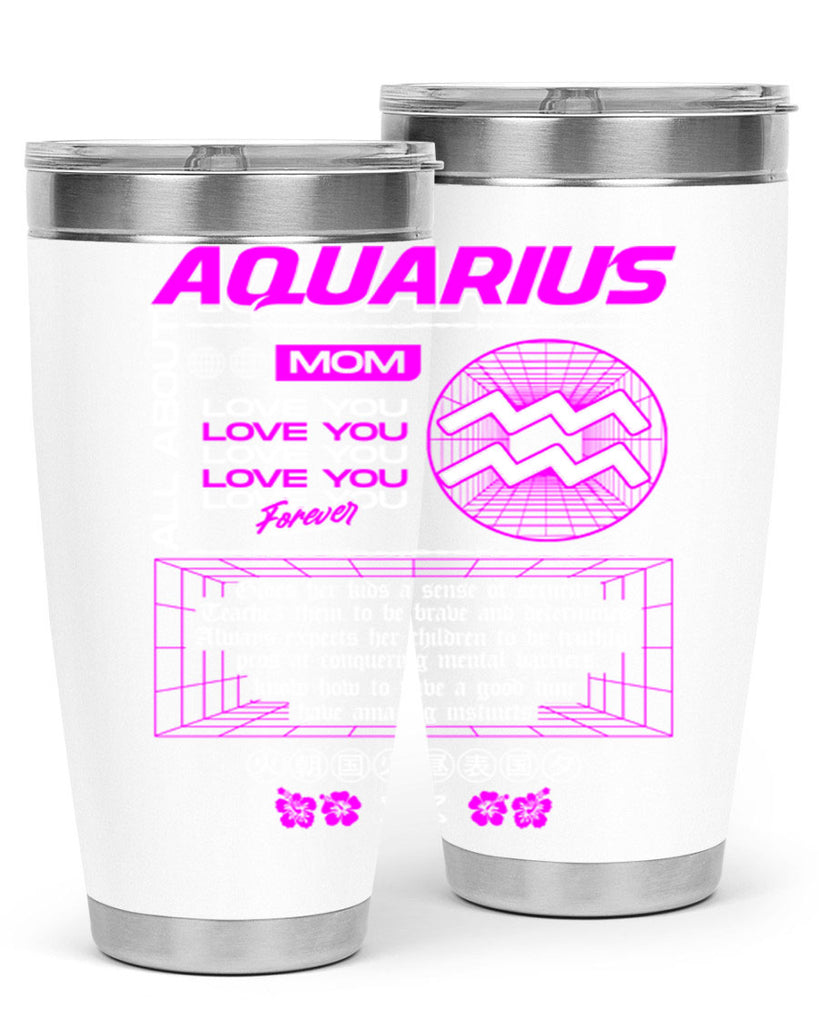 aquarius 86#- zodiac- Tumbler