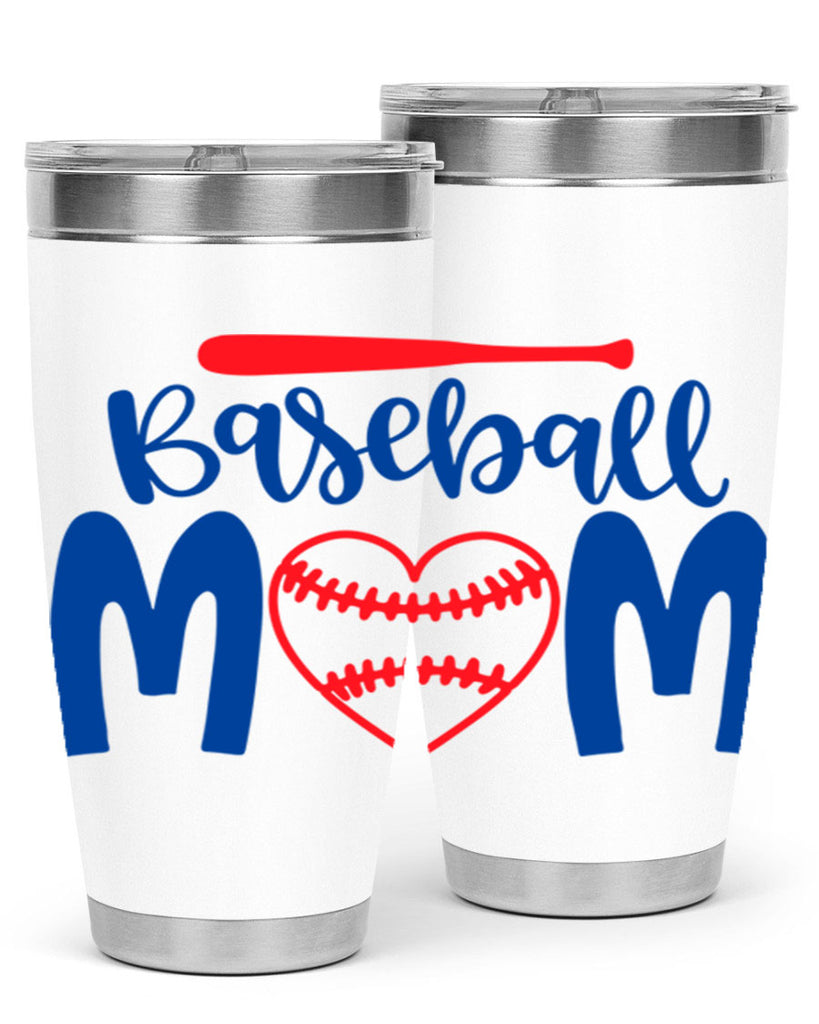 baseball mom 278#- mom- Tumbler