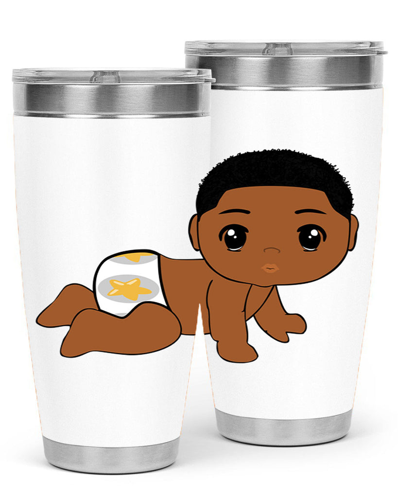 black baby boy 3#- black men - boys- tumbler