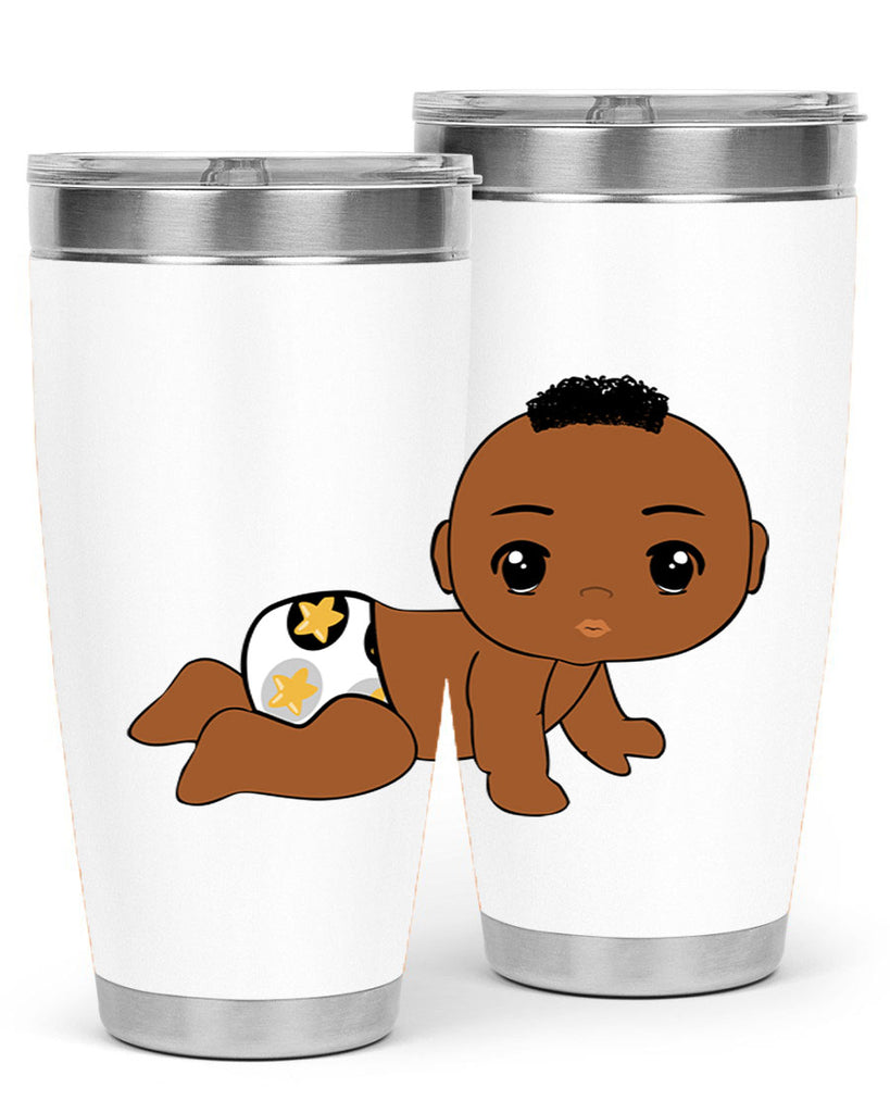 black baby boy 6#- black men - boys- tumbler