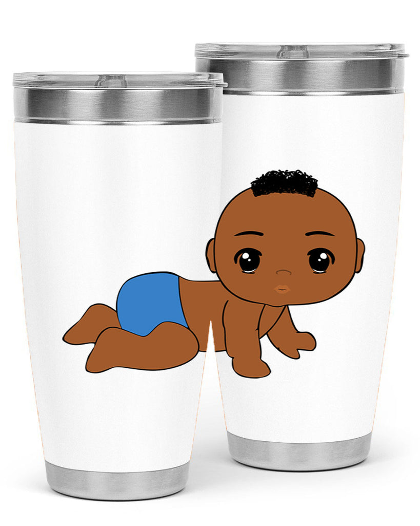 black baby boy 9#- black men - boys- tumbler