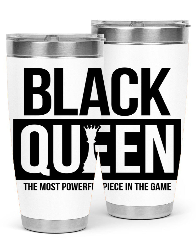 black queen chess 224#- black words phrases- Cotton Tank