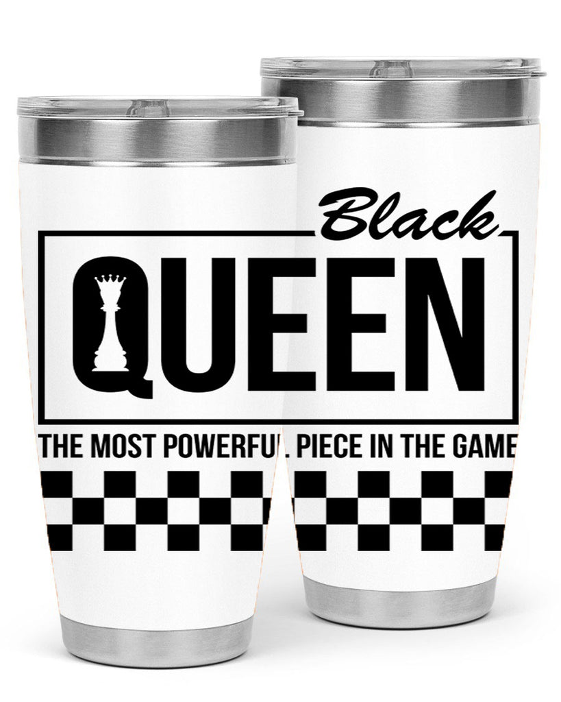 black queen chess checkered 221#- black words phrases- Cotton Tank