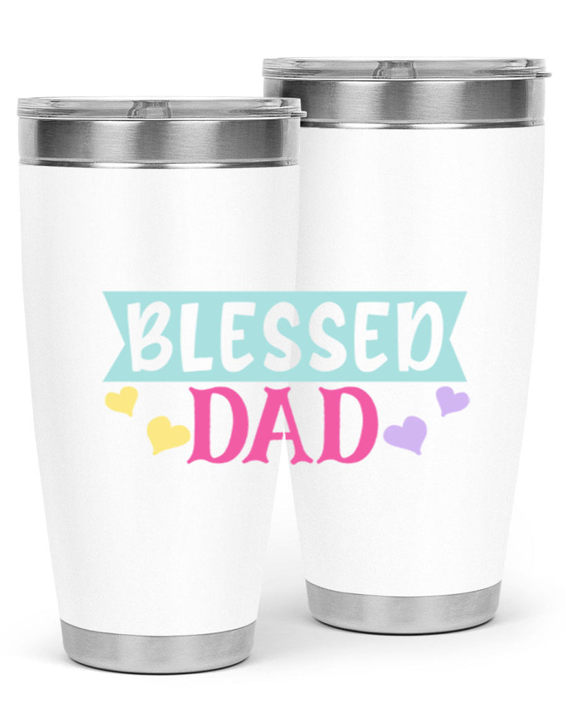 blessed dad 37#- dad- Tumbler