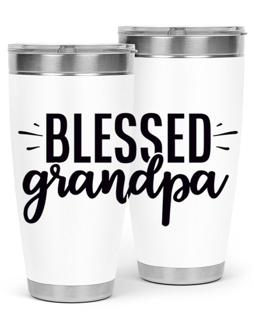 blessed grandpa 74#- grandpa - papa- Tumbler