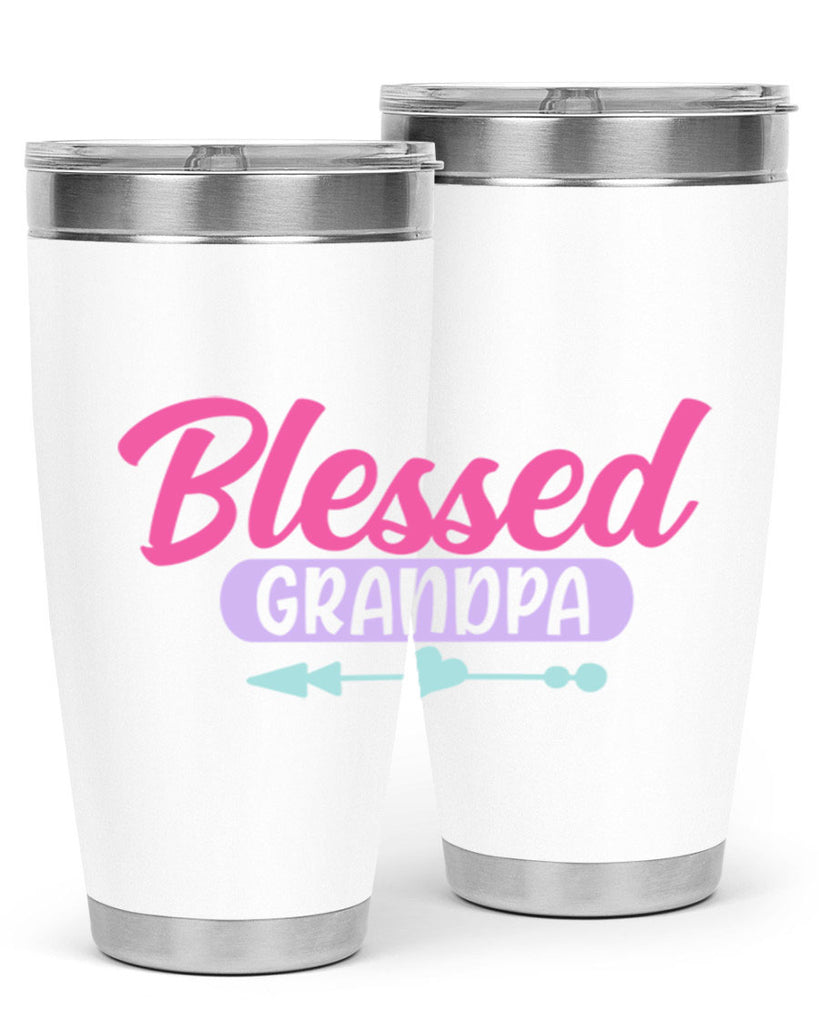 blessed grandpa 75#- grandpa - papa- Tumbler