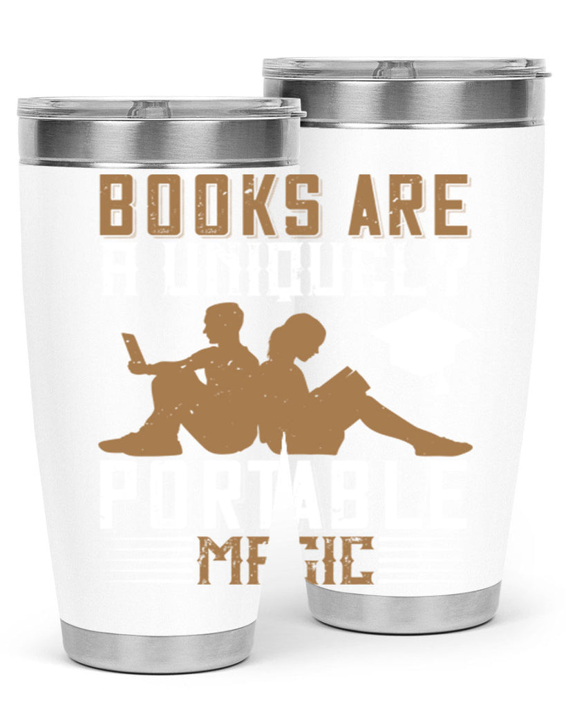 books are a uniquely portable magic 74#- reading- Tumbler