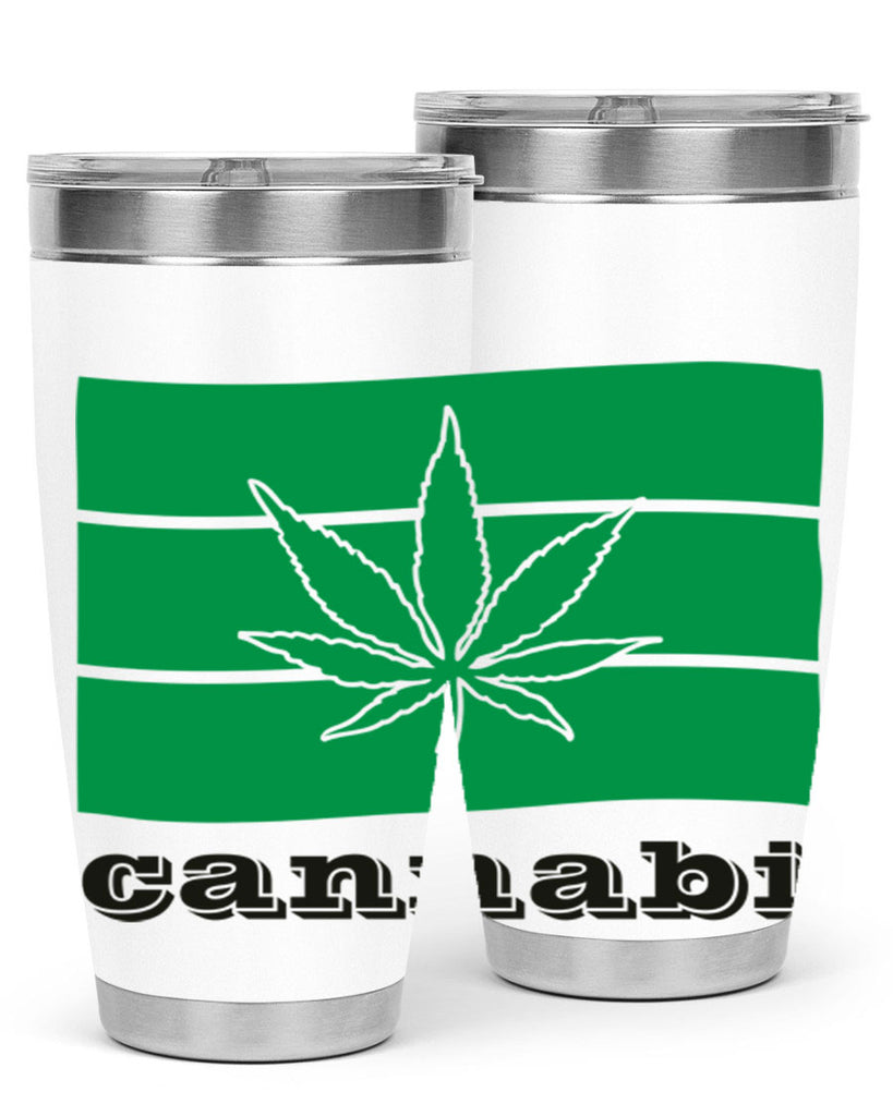 cannabi flag 36#- marijuana- Tumbler