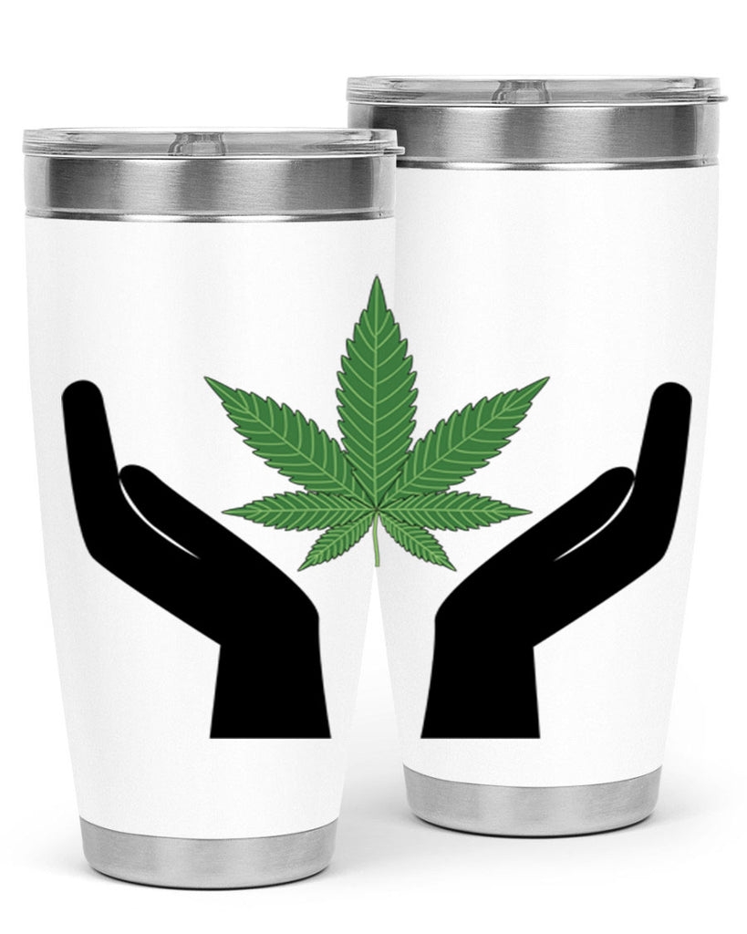 cannabis hands 44#- marijuana- Tumbler