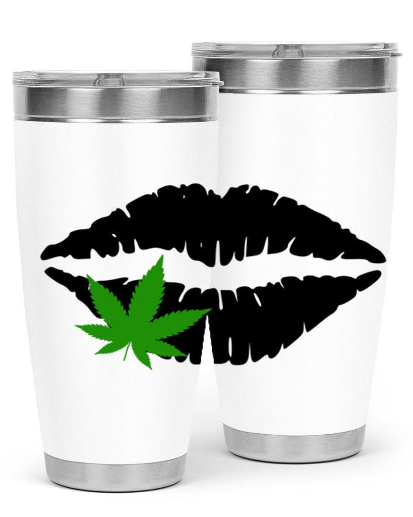 cannabis lips 47#- marijuana- Tumbler